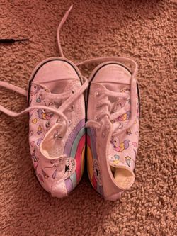 Unicorn Chucks Size 8c