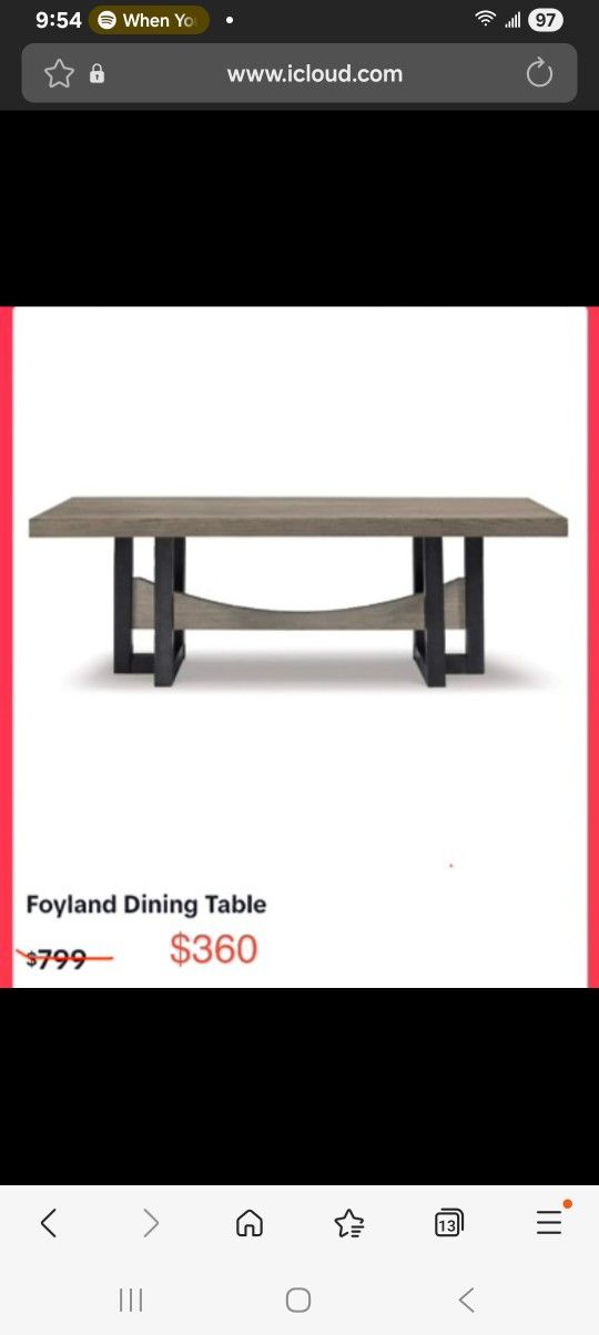 Ashley Brand New Dining Table 