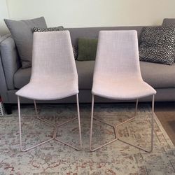 2 West Elm Slope Dining Chairs