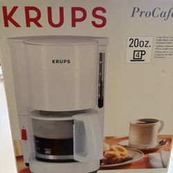 Krups 4 Cup Coffee Pot.  New In Box.