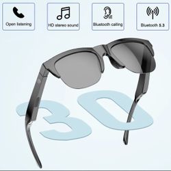 Bluetooth 5.3 Sunglasses Wireless Glass Headphone Stereo Earphone Mic Headset US