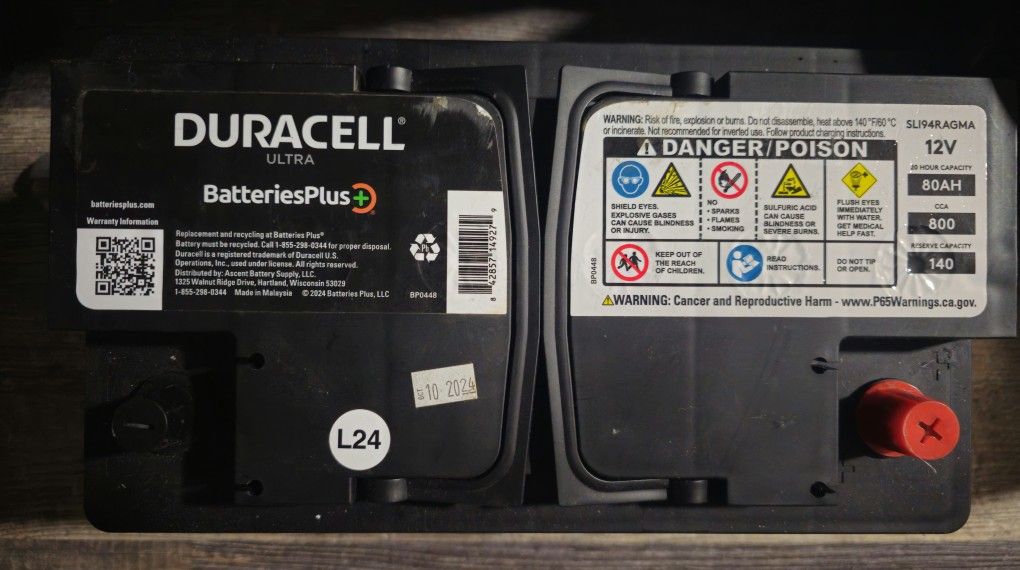 Duracell Ultra AGM Sli94ragma Battery