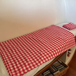 Red And White Checkered Tablecloth