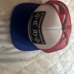 Red And Blue Chrome Hat