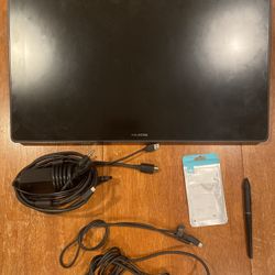 HUION KAMVAS 22 Plus Graphics Drawing Tablet Display QD LCD Screen Monitor GOOD