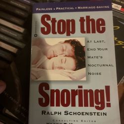 Stop The Snoring! Schoenstein Book 