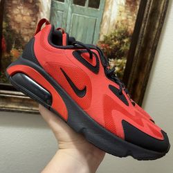 Nike Air Max 200 Habanero Red sneakers