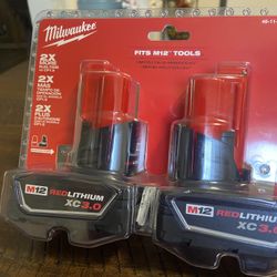 Milwaukee 2pack Fits M12 