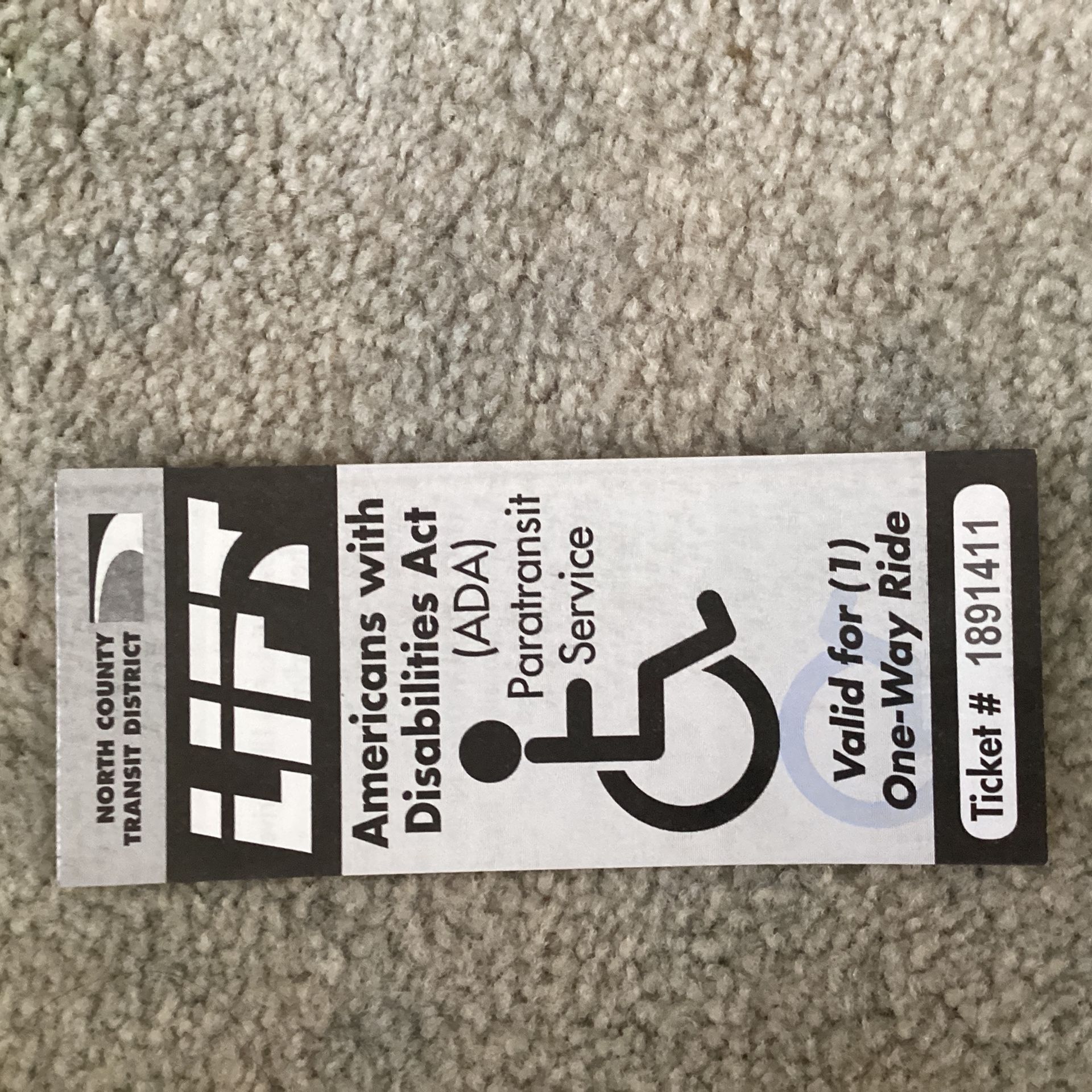 NCTD ADA Transit Passes DISABLED BUS SERVICE