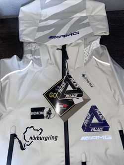 Palace AMG Mercedes Gore Tex Jacket 3M Small White IN HAND for