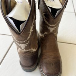 SMOKY MOUNTAIN KIDS - LOGAN WESTERN BOOT - SQUARE TOE Size 12