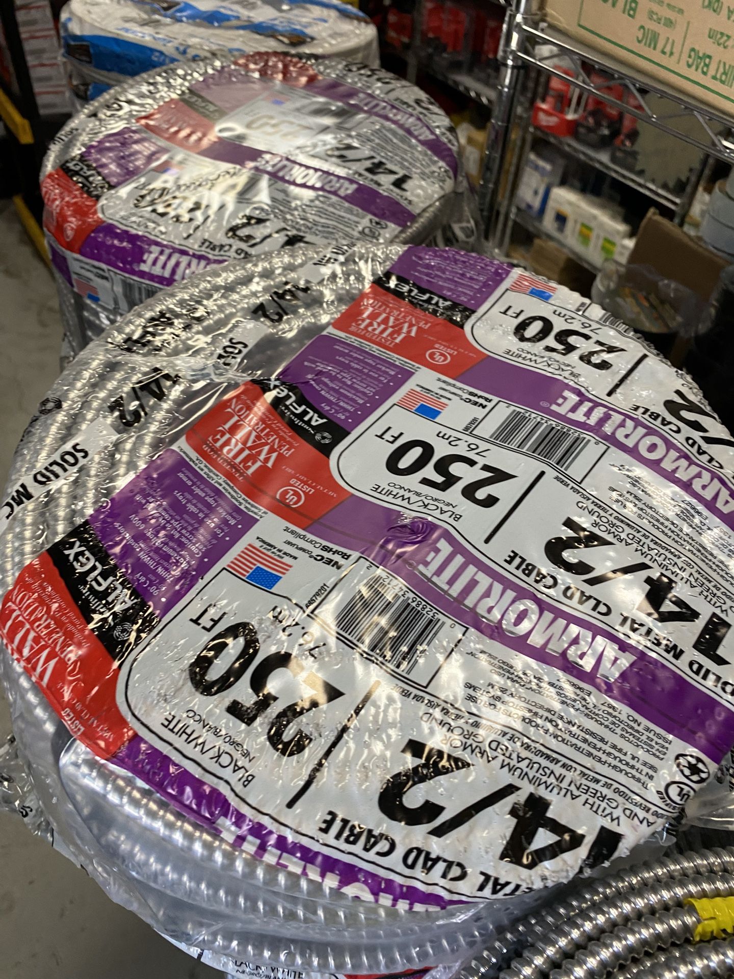 14/2 250ft Mc Cable Wire