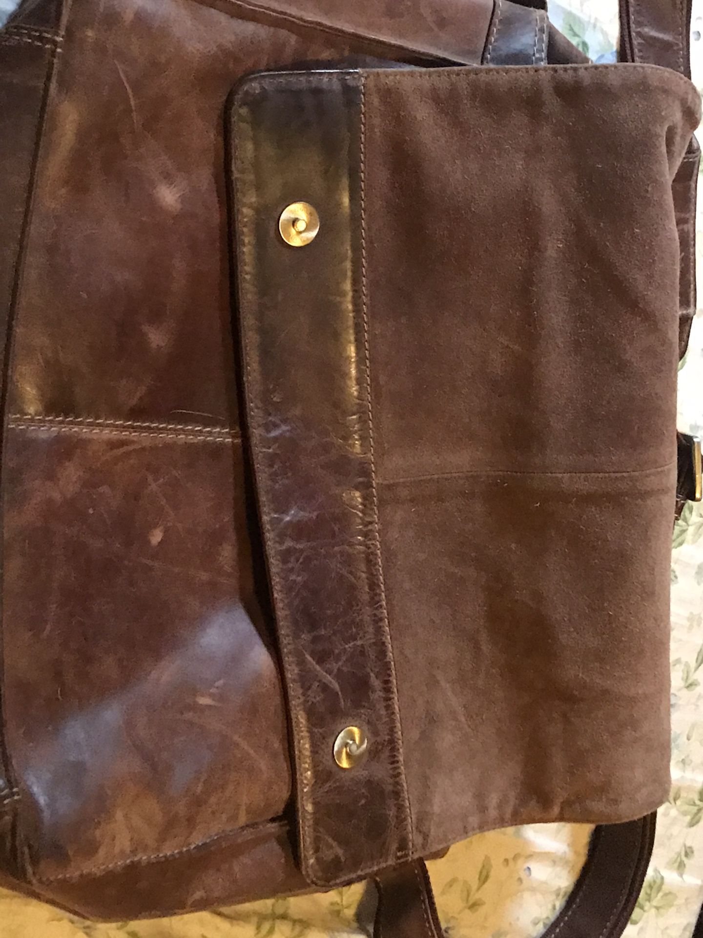Vintage Visconti Leather messenger bag