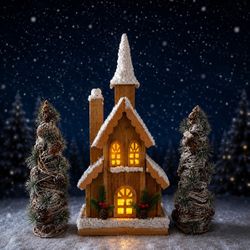 Bring the warmth of Christmas into your home with this beautiful handcrafted holiday centerpiece! 🎄⛪