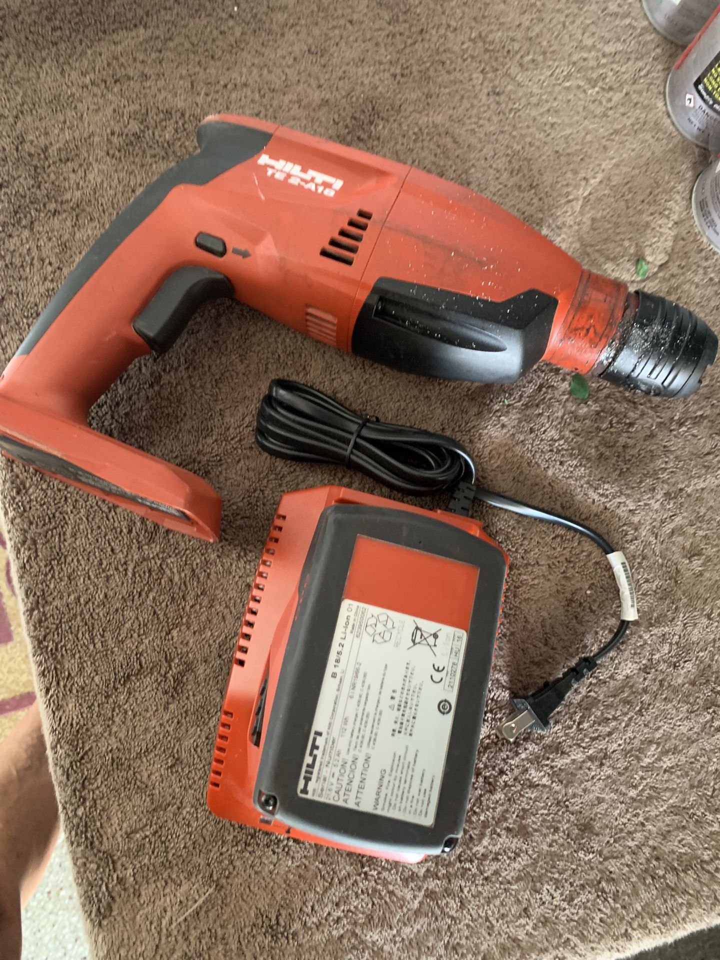 Hilti Rotary Hammer With Battery And Charger