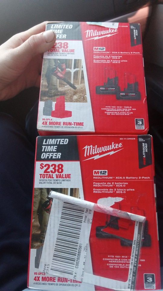 Milwaukee M12 6.0 XC Battery 2 Pk.