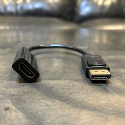 DP / Display Port to HDMI adapter for desktop, laptop or compatible devices 