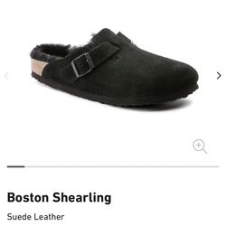 Birkenstock- Boston fur clogs