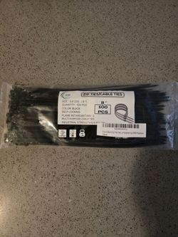 Zip ties 100 pack. 8 inch long
