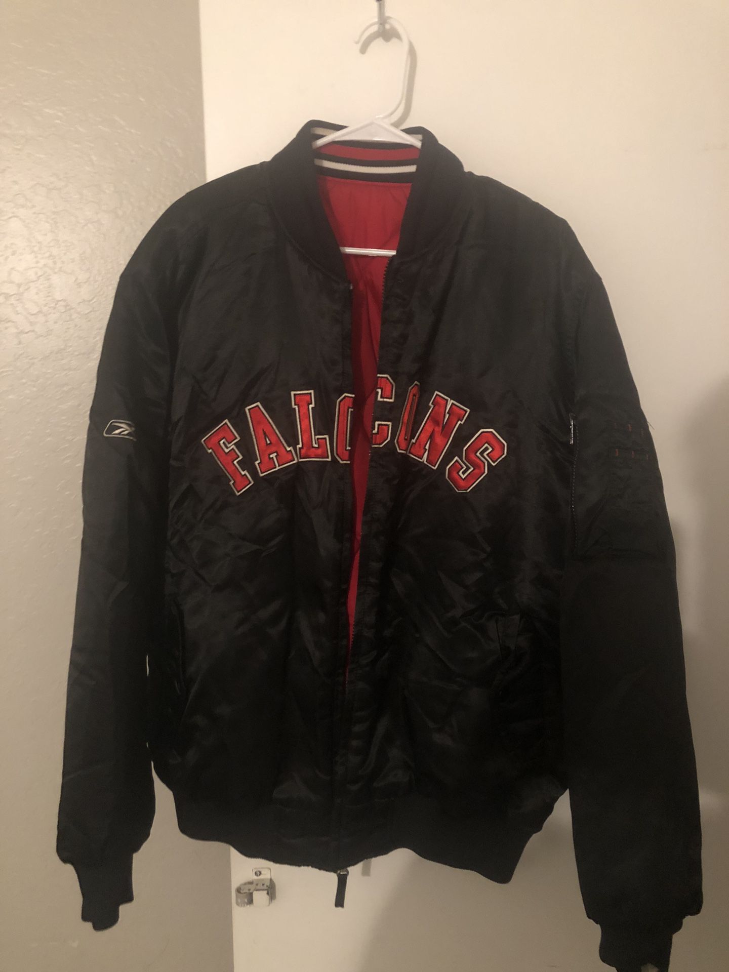 Retro Atlanta Falcons Reebok Reversible Jacket - Large