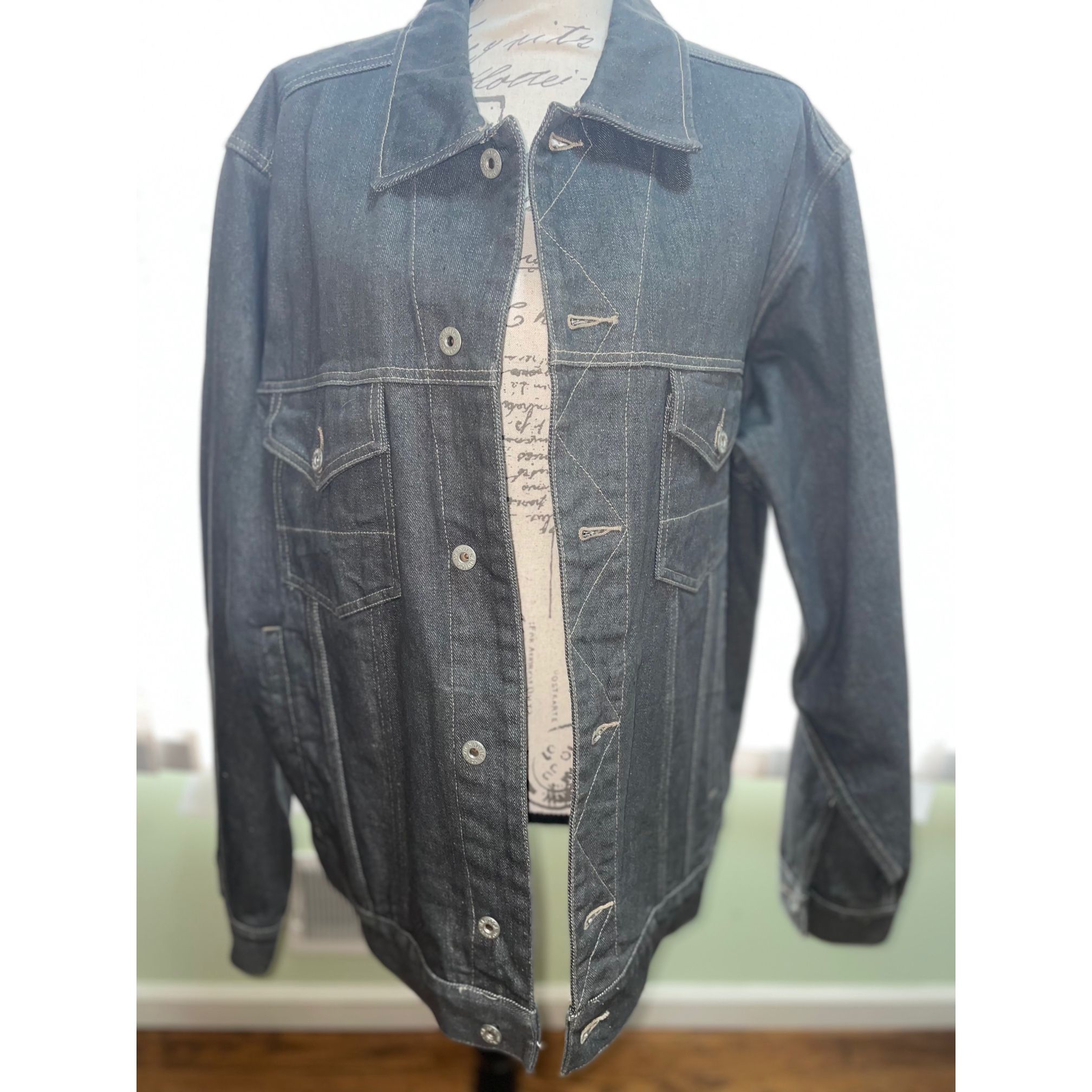Nautica brand Men’s jean jacket, long sleeve Denim Jacket