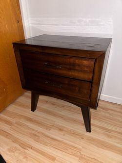 Nightstand Bedside Table Dresser Drawers (Set of 2)