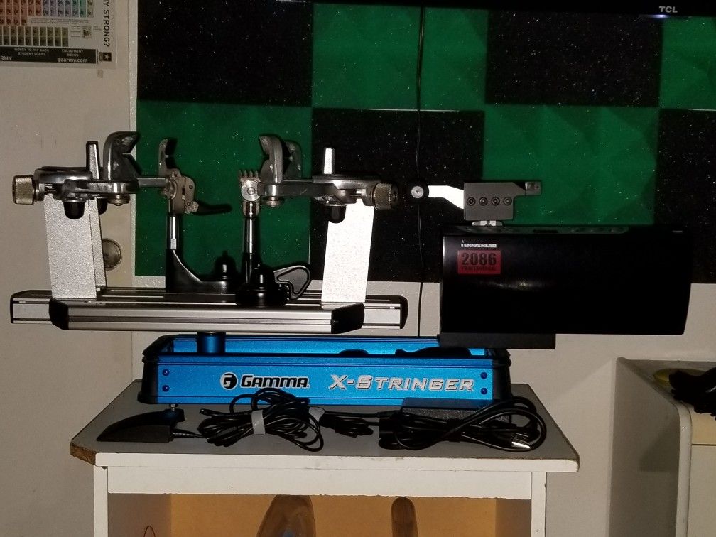 Gamma X-2 (6-point) w/ Wise 2086 Stringing Machine