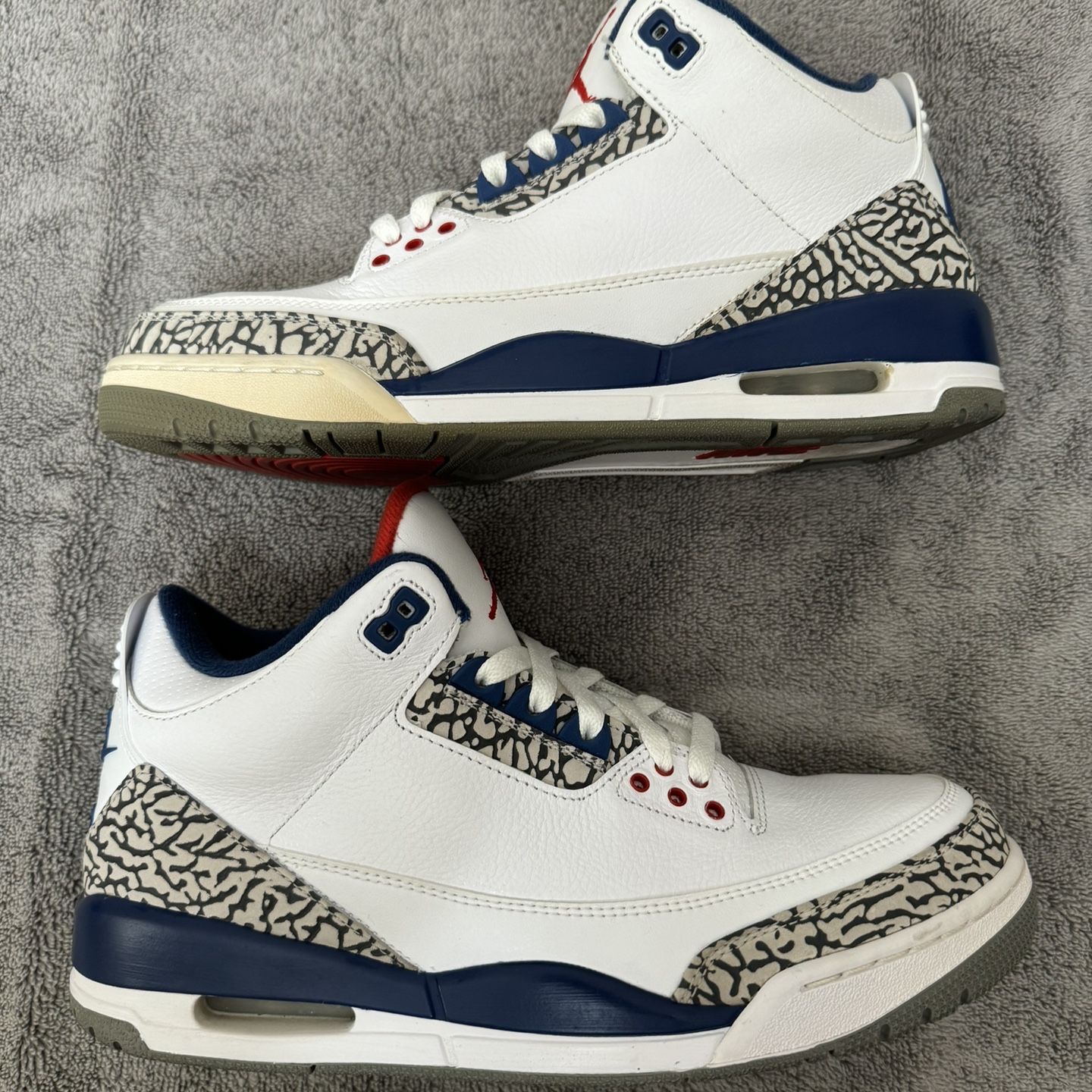 2016 Air Jordan 3 Retro OG 'True Blue' / Size 10, Used