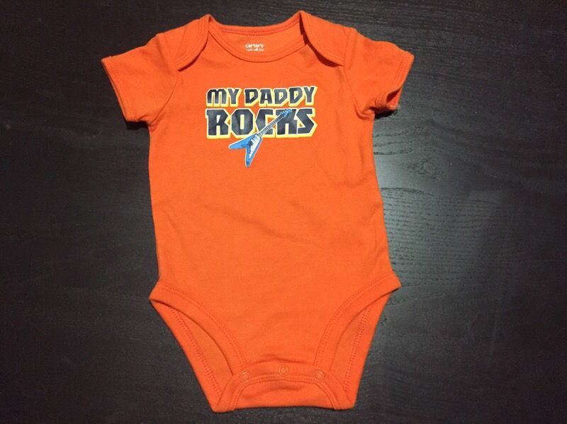 My daddy rocks onesie