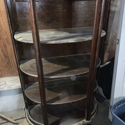 Antique Oak Curio Cabinet