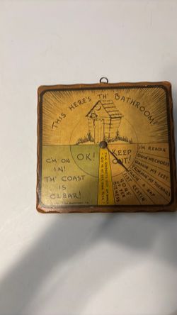 1943 wooden wall plaque