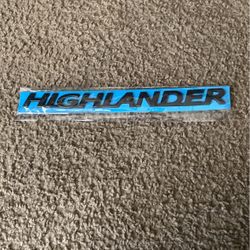Highlander Emblem 