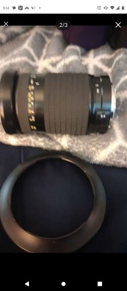 Camera Lens with Lens Hood and bausch and lomb binochulars