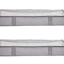 Fabric Zipper Storage 2 Bags 