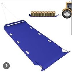 48" x 90" Heavy Duty Yard Sled, 1/8 Inch Thickened HDPE Yard Drag Mat