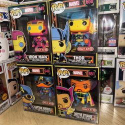 Marvel Black Light Funko Pop