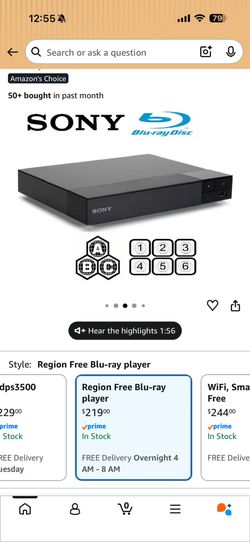 Blu Ray Disk Player