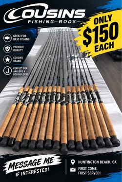🎣 COUSINS FISHING RODS – FOR SALE!