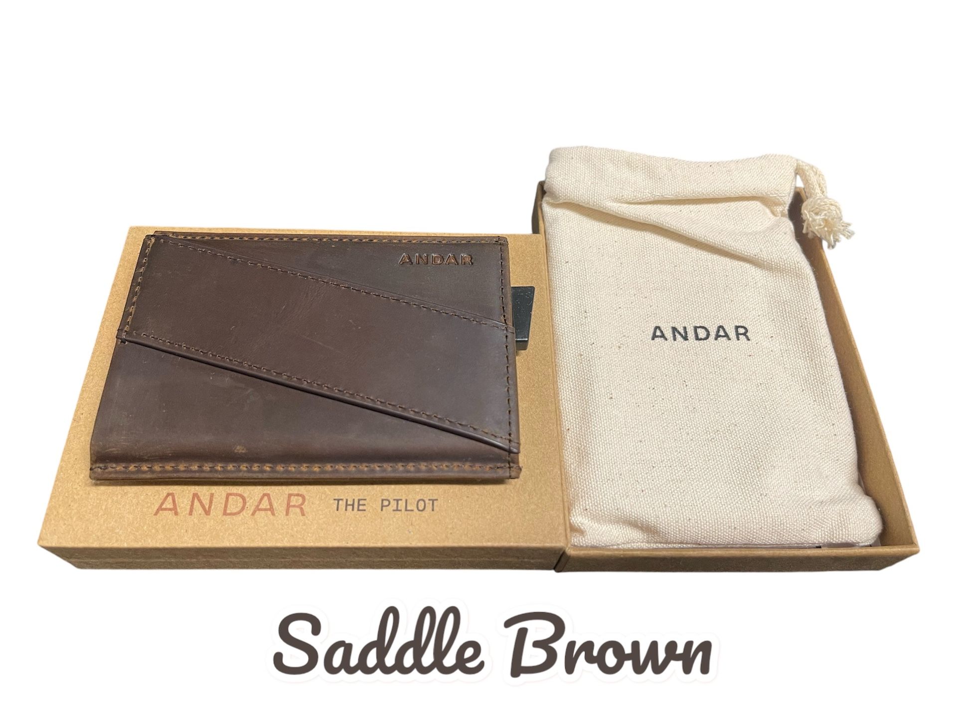 New Andar “The Pilot” Wallet (Saddle Brown)
