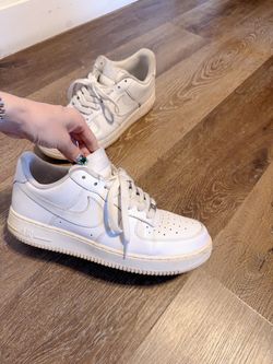 Nike Trainers Size 11 Men's White Leather Air Force 1 Low Comfort Running Shoes