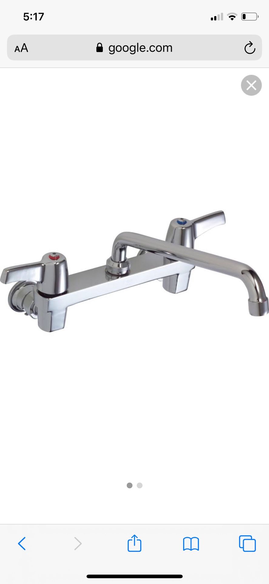 Delta commercial wall mount faucet