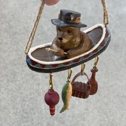 Fishing Bear Ornament