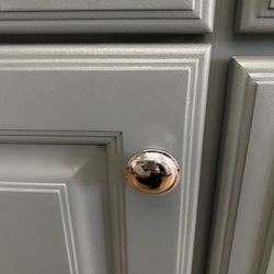 12 Polished Chrome “Mushroom” Cabinet Knobs