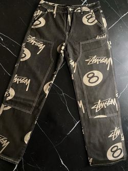 Stussy 8 Ball All-Over Print Carpenter Pants Brand new jeans