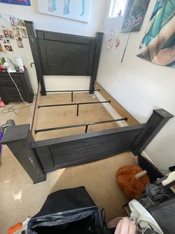 Queen size bed and nightstand 525 OBO