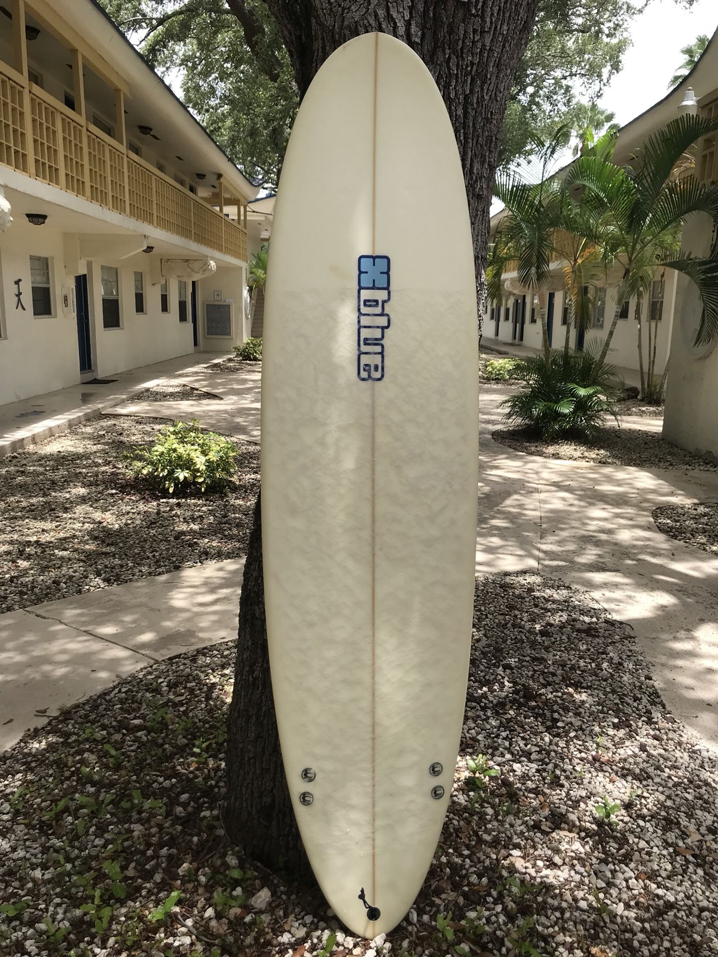 X blue store surfboard