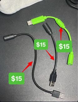 Xbox 360 / XBOX ONE Breakaway Cable USB Adapter Wired Controller Racing Wheel USB Break away cables