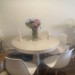 Real Wood Dining Table 