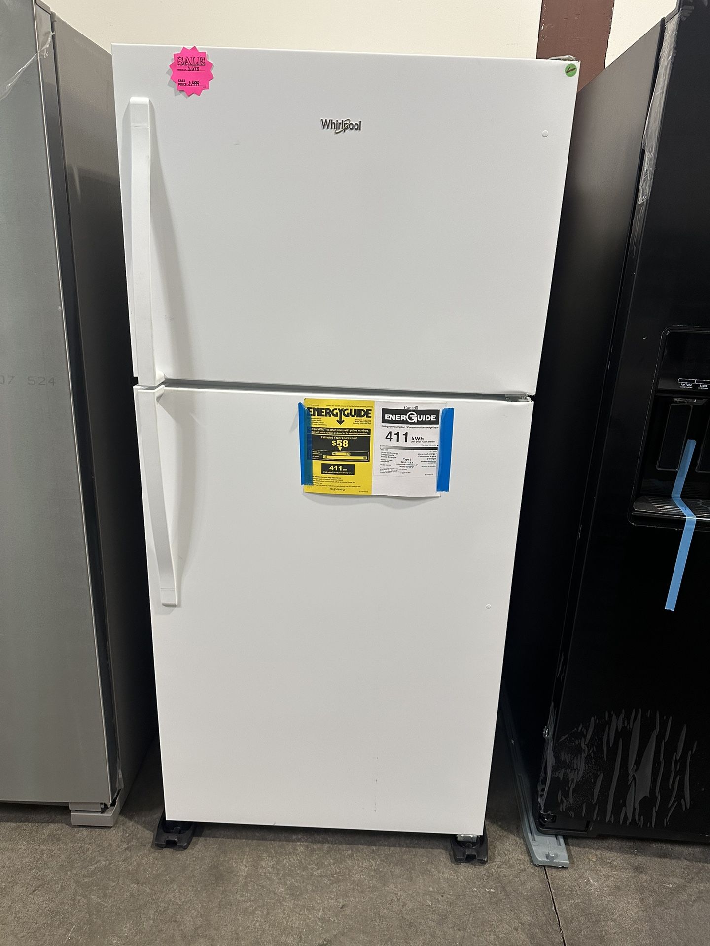 Whirlpool Top Freezer Refrigerator