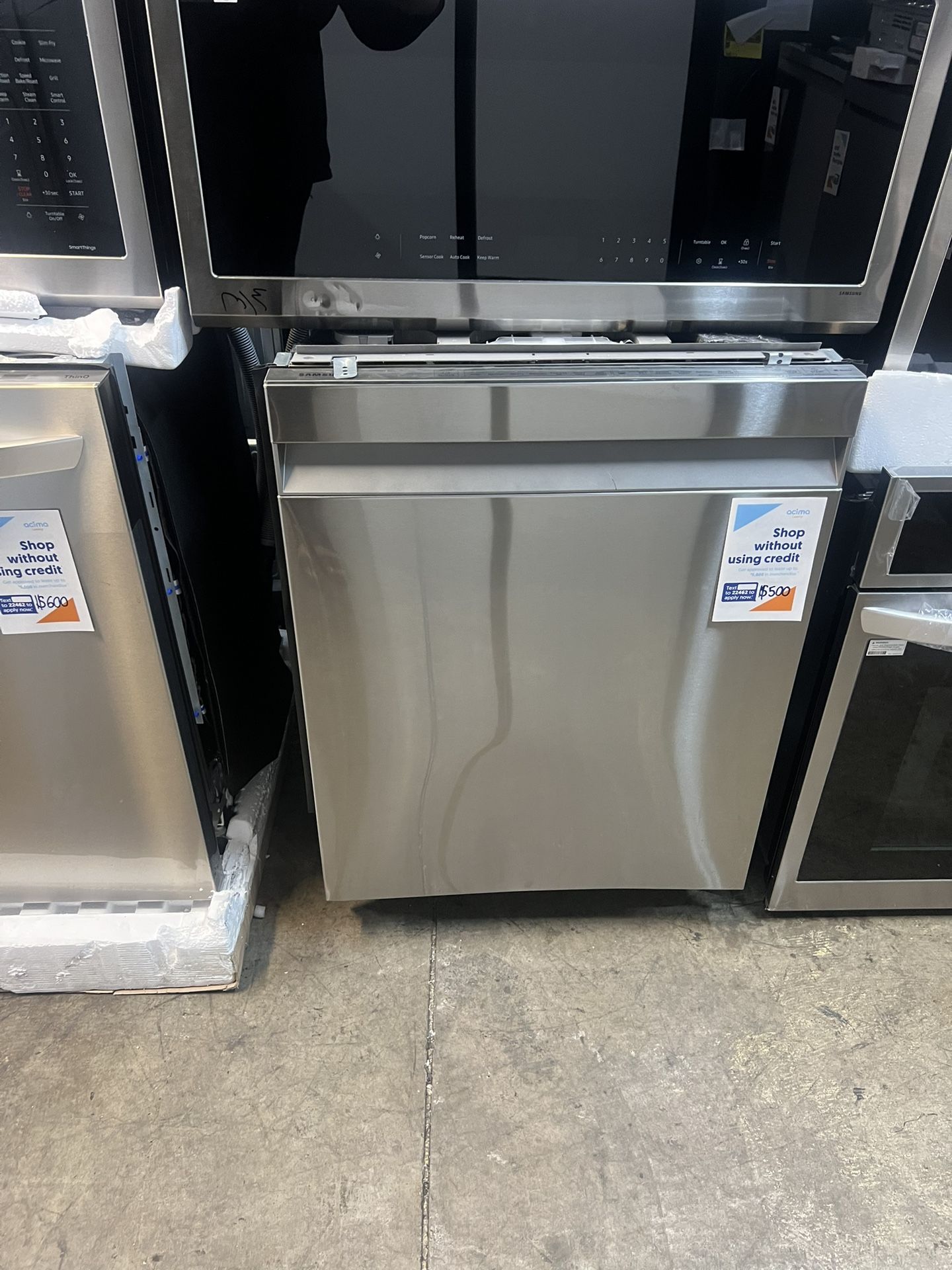 Samsung - 24" AutoRelease Dry Smart Built-In Stainless Steel Tub Dishwasher with 3rd Rack, Linear Wash - Stainless Steel